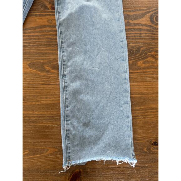 Princess Polly Karlina High Rise Straight Leg Jeans in Light Wash, sz 2 - Picture 5 of 10